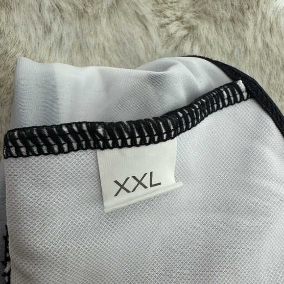 Women’s Black & White Stripes Lined Up Double Up Tankini (Top only) XXL - Picture 11 of 14